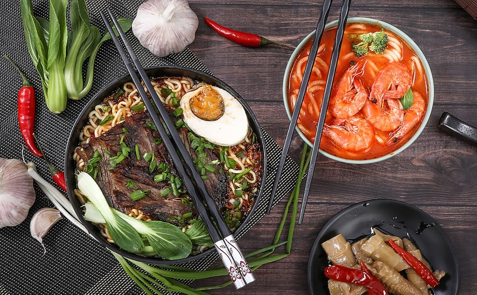 chopsticks 5 pairs chopsticks for beginners chop sticks pack reusable chopsticks dishwasher safe