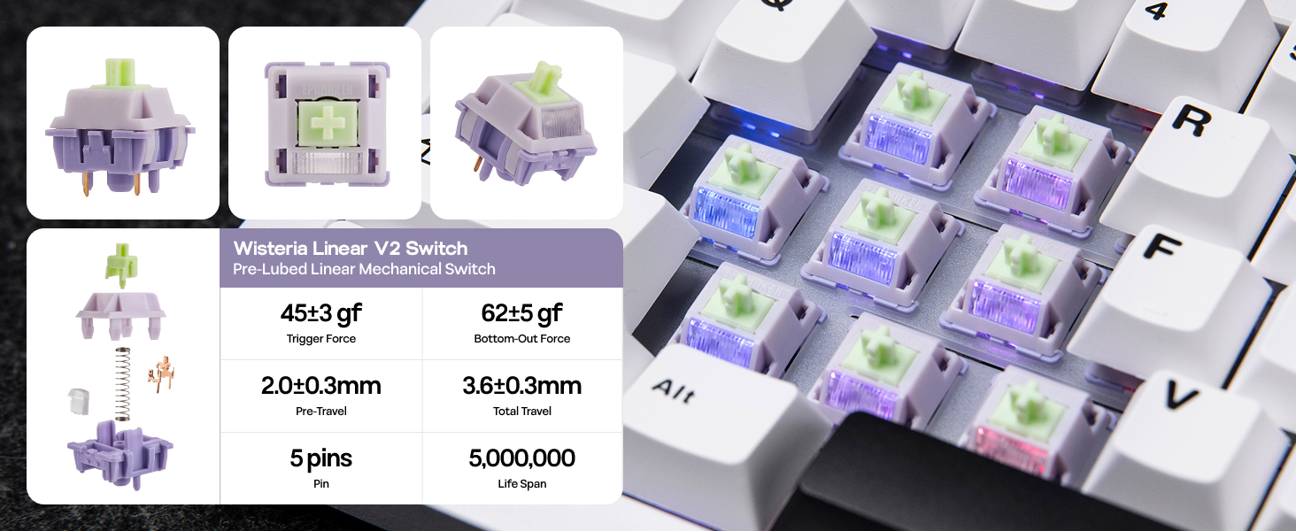 Galaxy68 Wireless Mechanical Keyboard in Aluminum with QMK/VIA Support