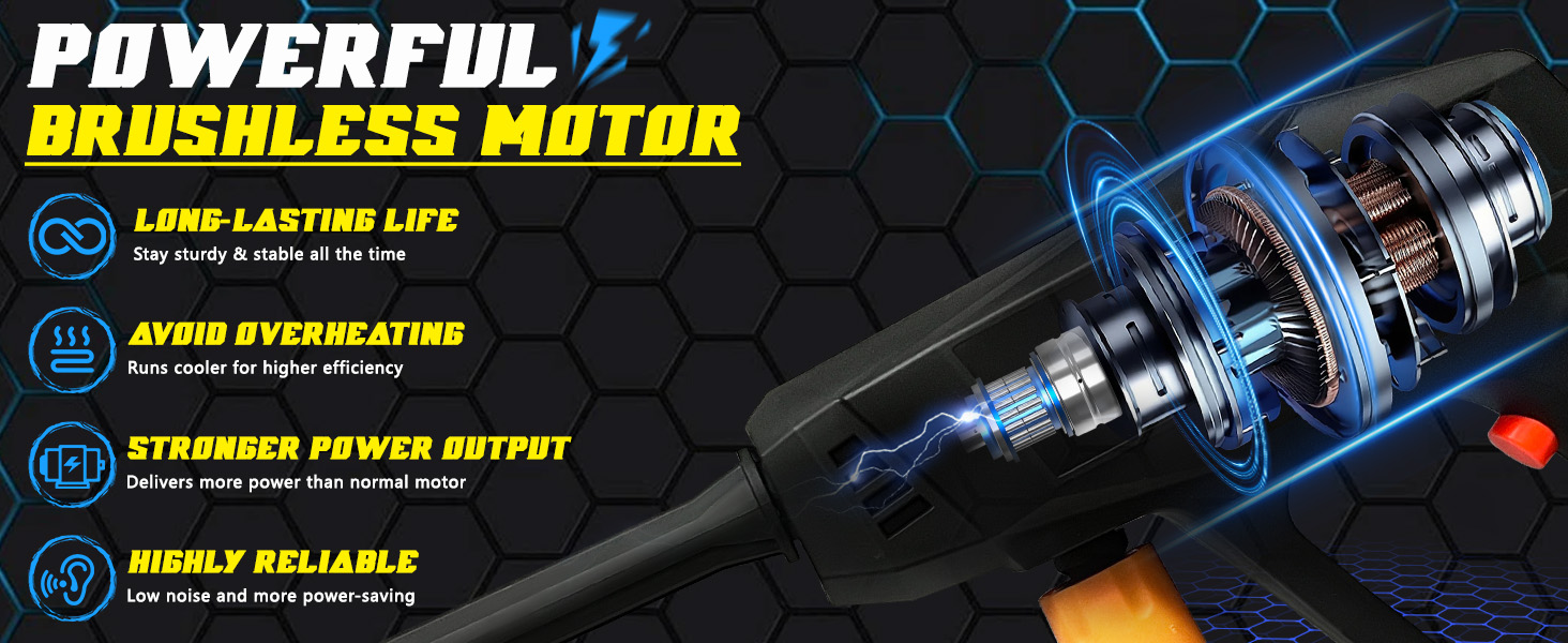 Byczone high pressure cleaners with brushless motors