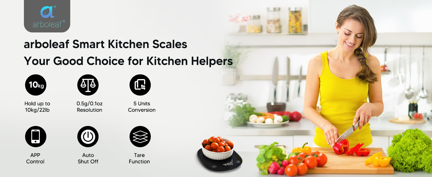 arboleaf food scale with nutritional calculator
