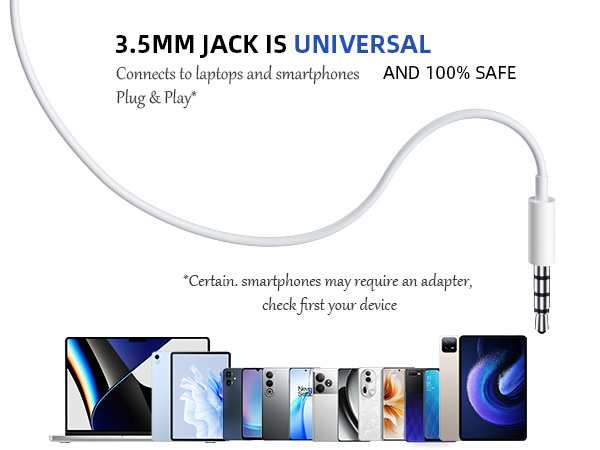 3.5mm Earbuds Hi-Fi Stereo Headphone Bass Wired Earphones with Mic Volume Control for iPhone 6