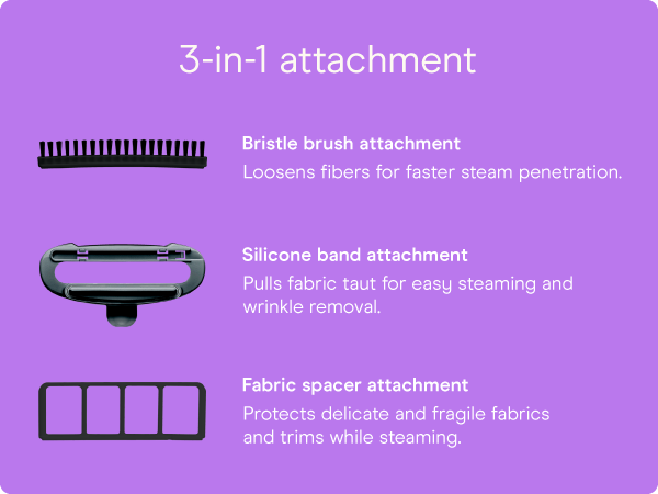 Conair garment steamer clothes turbo extreme steam fabric cloth handheld attachments wrinkle remove