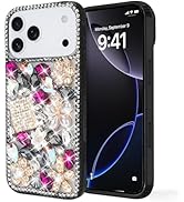 Losin Compatible with iPhone 17 Pro Max Bling Case for Women Girls Cute Luxury 3D Glitter Diamond...