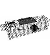 WCS 18" Live Squirrel Trap - Heavy-Duty Galvanized Steel Cage for Squirrels, Chipmunks &amp; Rats - H...