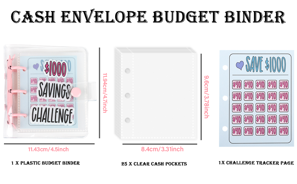 money saving binder 1000