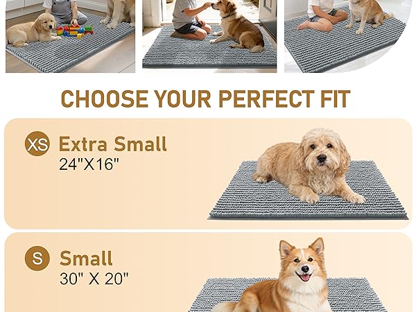 OLANLY Dog Door Mat for Muddy Paws