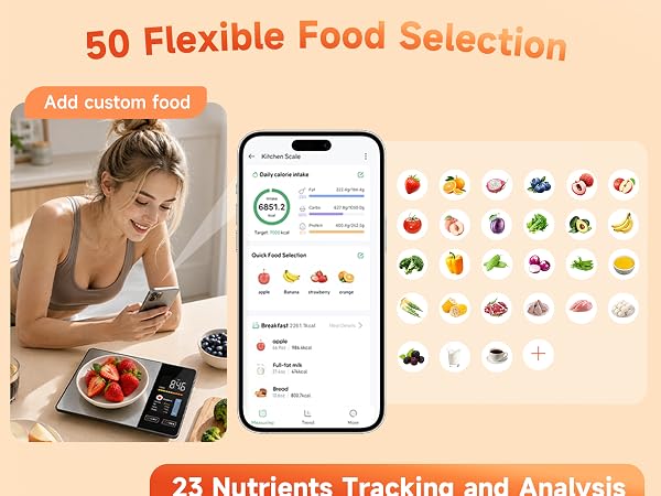 Smart Food Scale with Nutritional Calculator