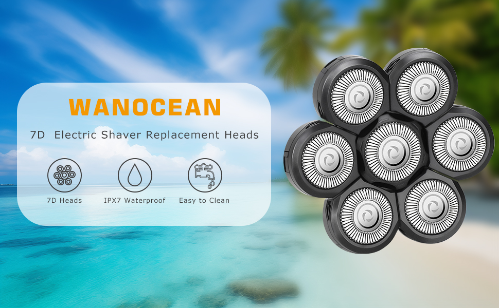 7d Men's Electric Shaver Replacement Heads