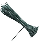 100 Pcs 8 Inch 3mm Dark Green Nylon Garden Cable Zip Ties Self Locking Cable Ties Twist Ties