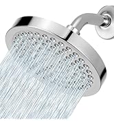 Voolan High Pressure Rain Shower Head - Luxury Modern Look - The Perfect Adjustable Replacement F...