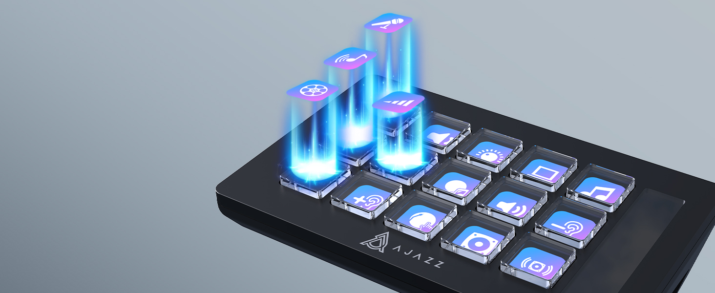 AKP153 Stream Controller Keypad with Customizable Icons