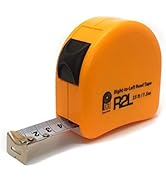 PERFECT MEASURING TAPE Left Handed Tape Measure with Right-to-Left Read - Measurement Reading Mad...