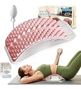 OPDEKEHA Back Stretcher for Lower Back Pain Relief, Adjustable Lumbar Support Board with Acupress...