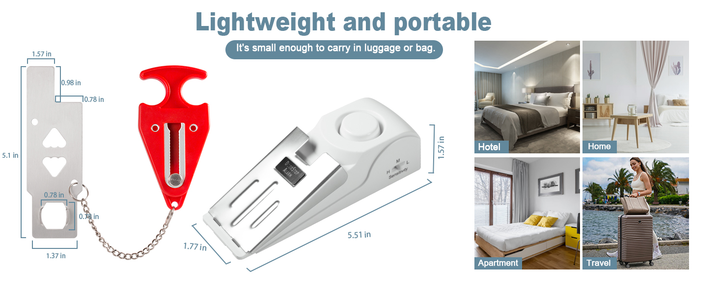 door lock for hotel rooms door jammer security door alarms for home security travel safety door stop