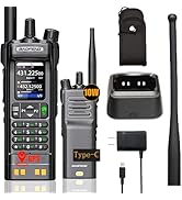 BAOFENG UV32 Ham Radio Long Range Walkie Talkie with GPS, Bluetooth APP Programming, NOAA Weather...