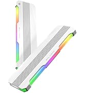 EZDIY-FAB RH01 ARGB RAM Heatsink, RGB Memory Heat Spreader for DDR5 DDR4, Aluminum RAM Cooler wit...