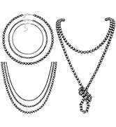 JEWPARK 5Pcs Western Jewelry Navajo Pearl Necklace for Women Western Cowgirl Country Beaded Neckl...
