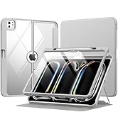 MoKo for iPad Pro 13 Inch Case (M5/M4) 2025/2024 with Pencil Holder, [Built-in Screen Protector],...