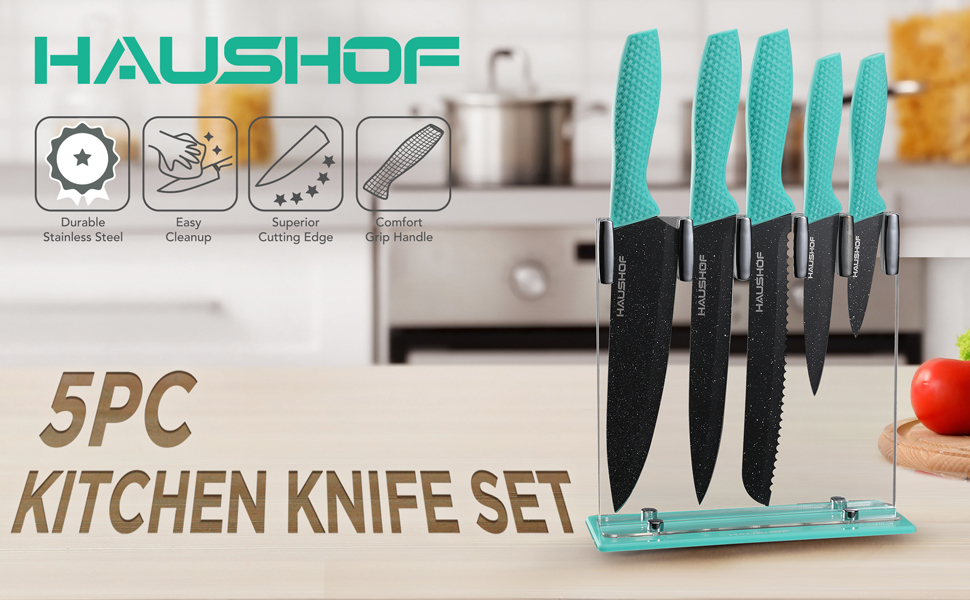 5pc kitchen knife set