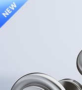 Veise 10 Pack 1-1/4 Inch Brushed Nickel Solid Zinc Alloy Euro Style Cabinet Knobs, Single Hole Ro...