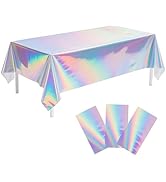 Childom 3 Pack Iridescent Tablecloth,54