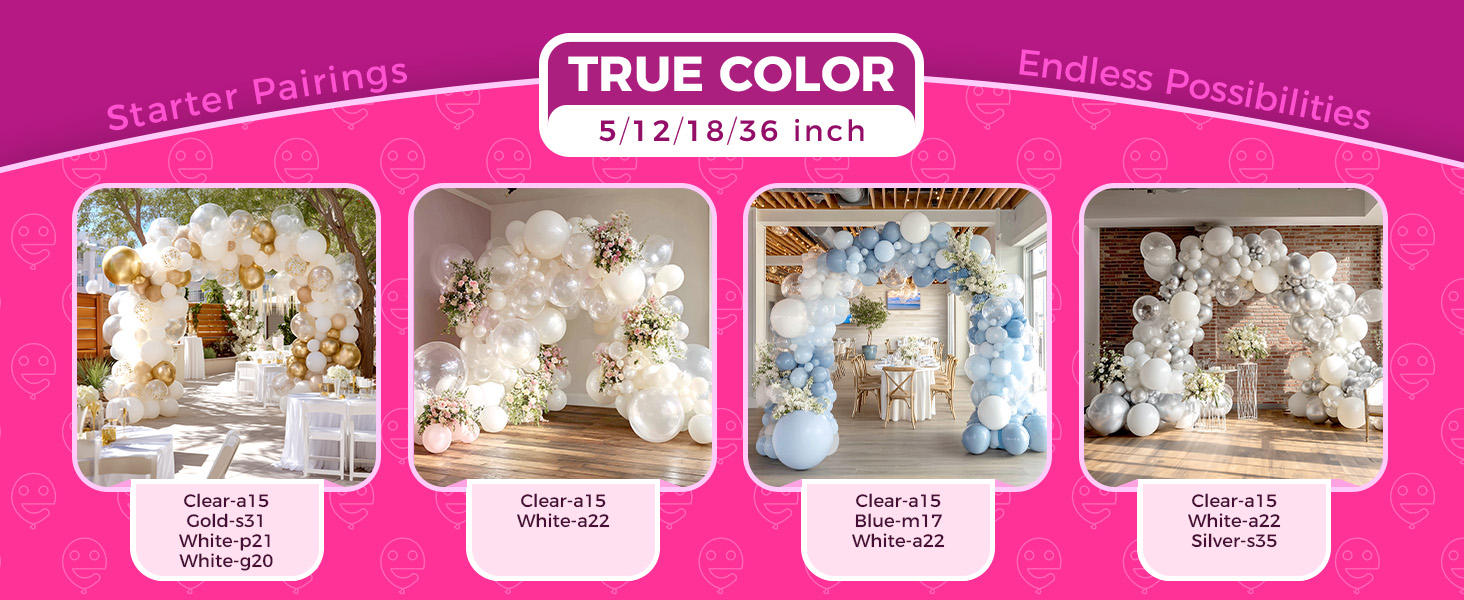 12inch clear balloons