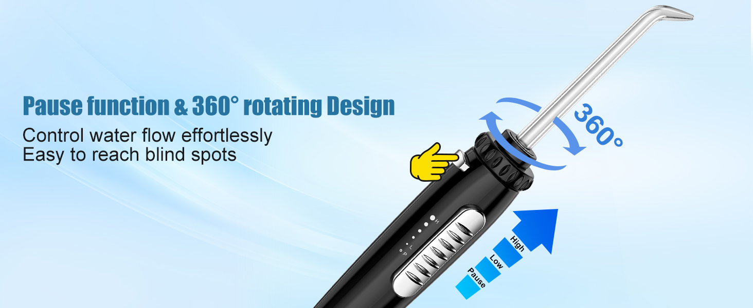 handle design of waterflosser