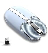 Wireless Mouse with 4 Button 2.4Ghz Connection USB Receiver Silent Click Adjustable DPI Programma...