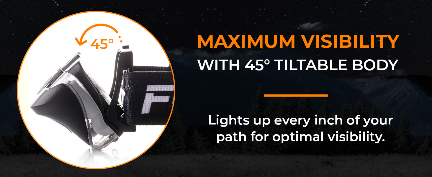 tiltable body for maximum visibility