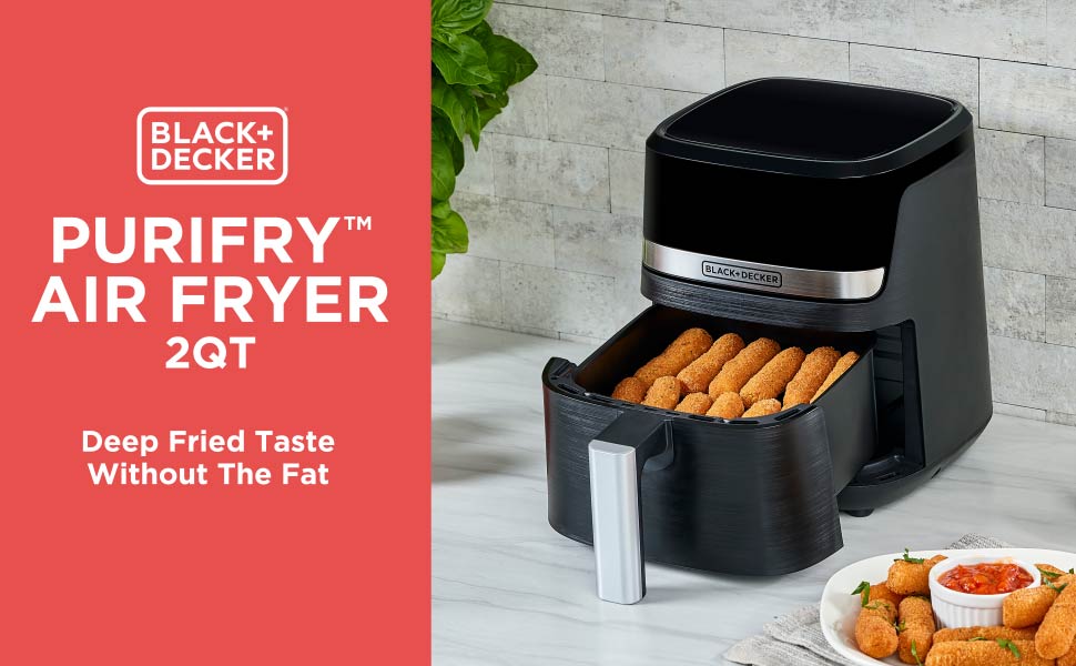 BLACK+DECKER Purifry Air Fryer 2QT