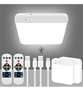 maylit 2 Pack Rechargeable Ceiling Lights, Motion Sensor Lights No Wiring, Wireless Closet Lights...