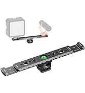 Leaplumin Dual Cold Shoe Mount for Vlogging, Metal Microphone Mount with 1/4" Tripod Screw, Hot S...