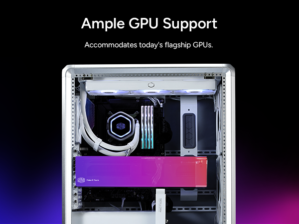MasterFrame 500 Mesh ARGB Silver-Ample GPU Support