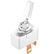 DaierTek Automotive Toggle Switch 50A 12VDC Heavy Duty 12 Volt ON Off Switch 50 Amp SPST 2 Positi...