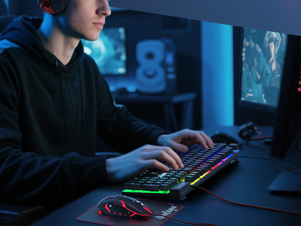 gaming keyboard and mouse combo wired