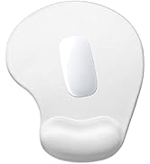 Hsurbtra Ergonomic Mouse Pad with Wrist Rest Support, Gel Mouse Pads with Non-Slip PU Base, Pain ...