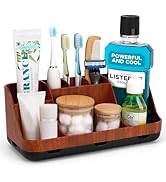 GFWARE Bathroom Decor and Accessories - Detachable 7 Slots Kids Electric Toothbrush and Toothpast...