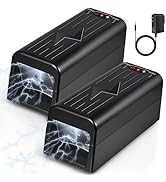 Rat Trap Zapper Electric Mouse Zappers,2 Packs Electronic Rat Killer Zapper with Anti-Escape Baff...