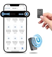 Magnetic Voice Recorder,64GB Audio Recorder,Digital Voice Recorder with Al-Triple Noise Cancellat...