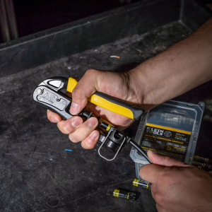 Crimper accepts most common F-connector compression fittings