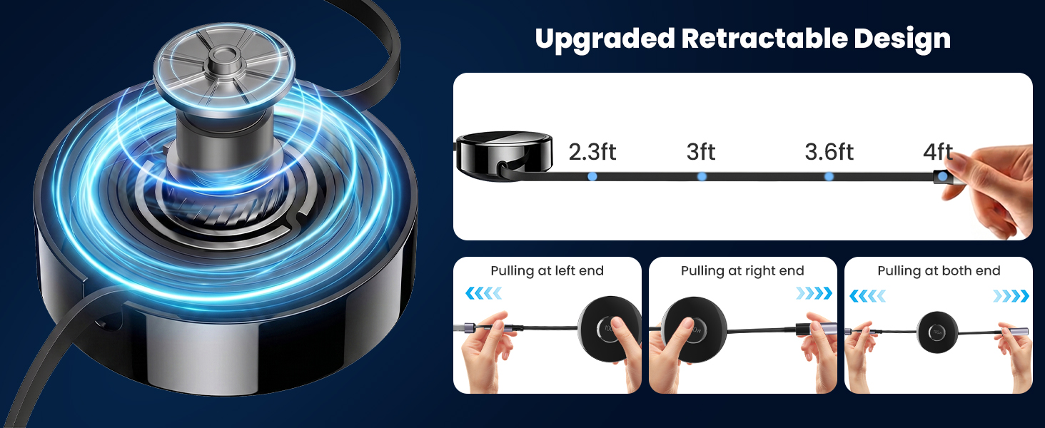retractable charging cable