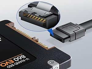 low profile sata 3 cables SATA SSD Cable ssd internal sata cables sata 6gb cable Black