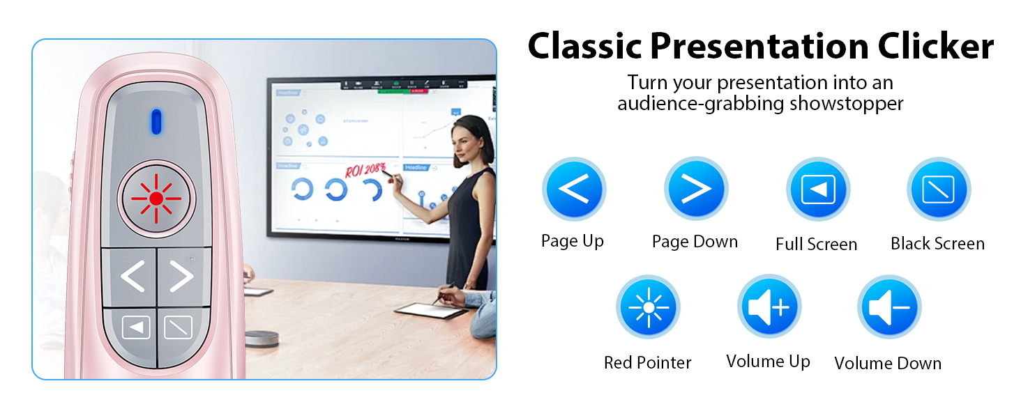 presentation clicker wireless presenter remote clicker