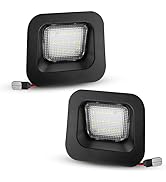 LESAUCE Full LED Clear Lens License Plate Light For 2003-2018 Dodge RAM 1500 2500 3500 Pickup Tru...