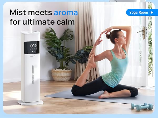 humidifier with essential oil diffuser