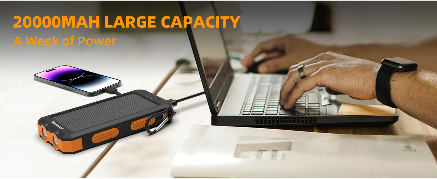 20000mAh large capacity