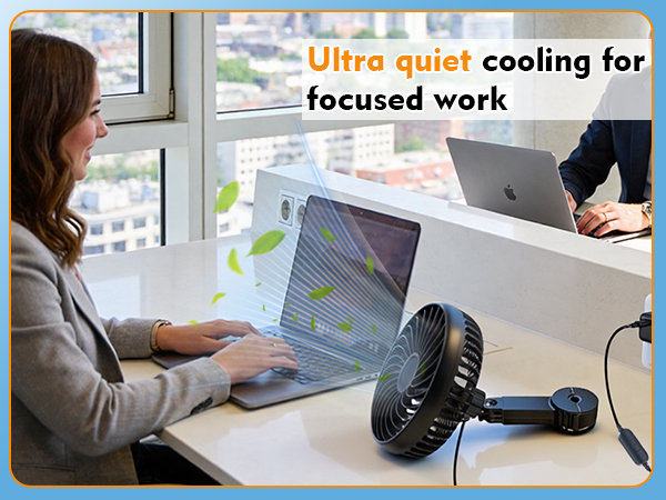 battery operated usb car fan