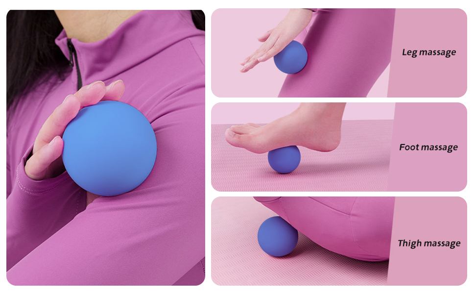 Massage Lacrosse Ball for Trigger Point, Muscle Knots, Yoga and Myofascial Release