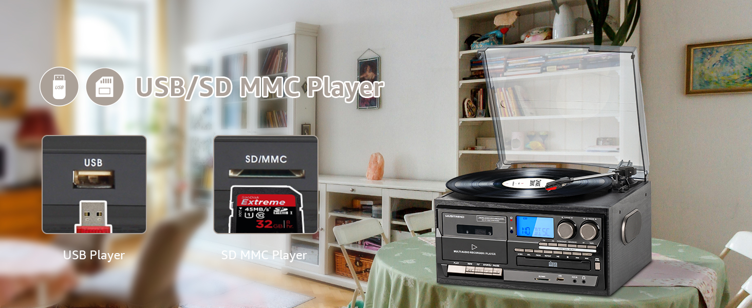 9 in 1 Record Player