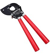 Ratchet Cable Cutter,Knoweasy Heavy Duty Aluminum Copper Armored Ratchting Wire Cutter Up to 600 MCM